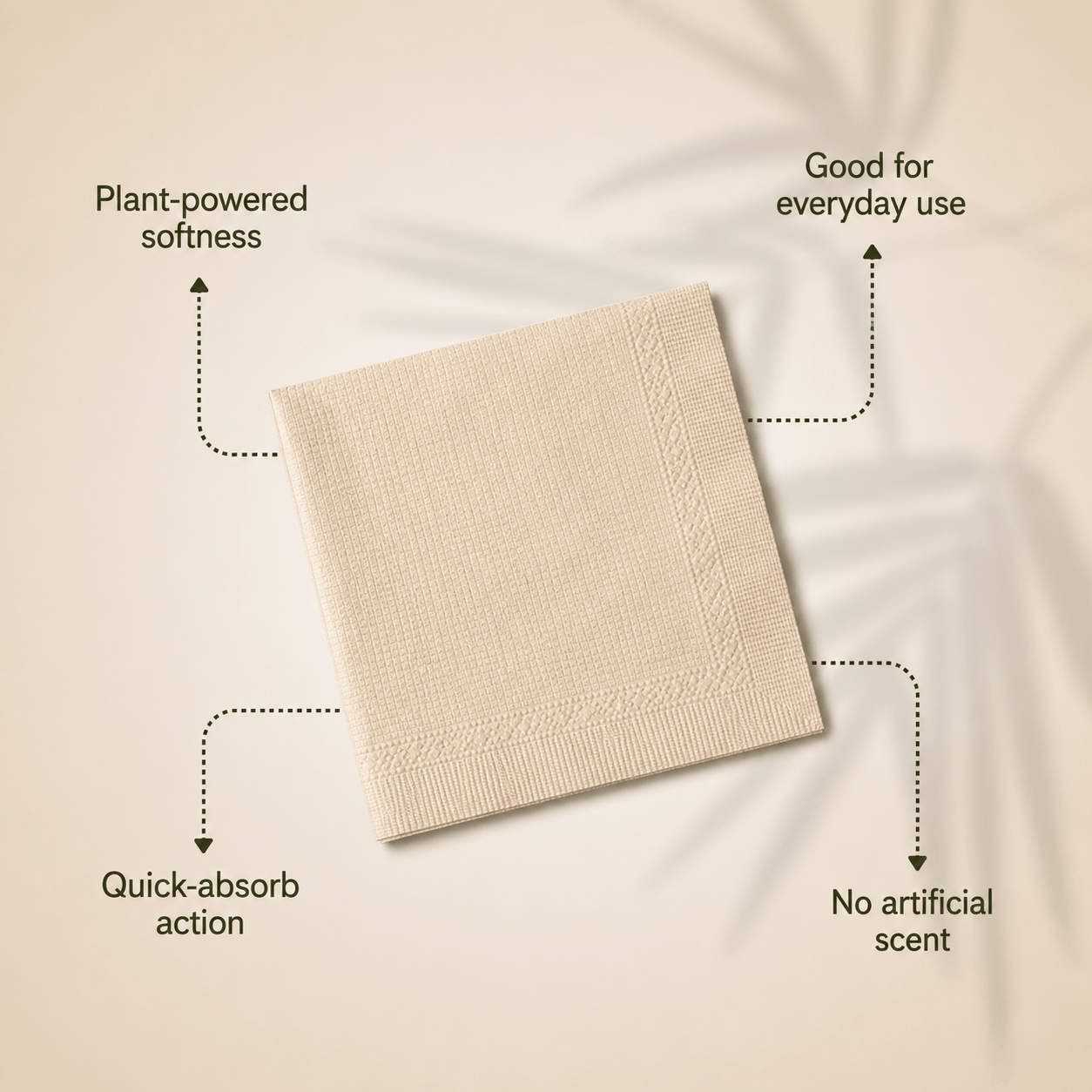Bamboo Tissue Napkins Large — 50 Sheets — view 2